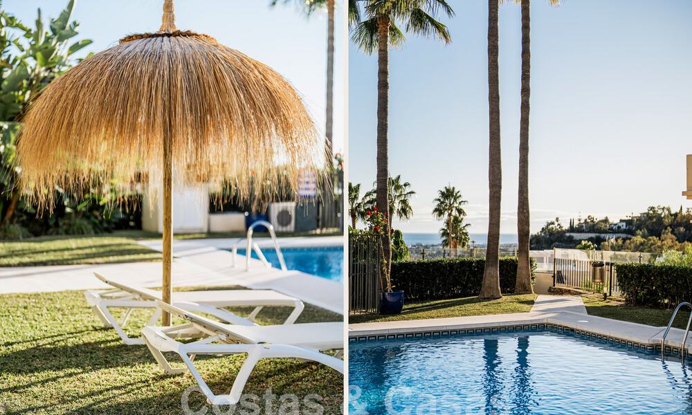 Prêt à emménager! Charmant appartement rénové avec jardin à vendre dans une communauté fermée à La Quinta, Benahavis - Marbella 62179
