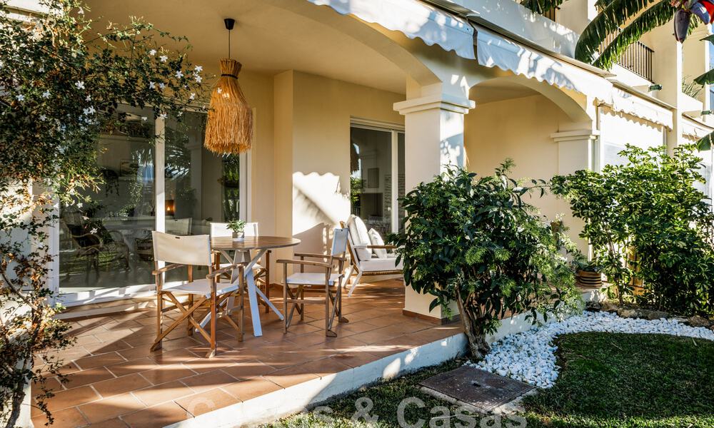 Prêt à emménager! Charmant appartement rénové avec jardin à vendre dans une communauté fermée à La Quinta, Benahavis - Marbella 62192