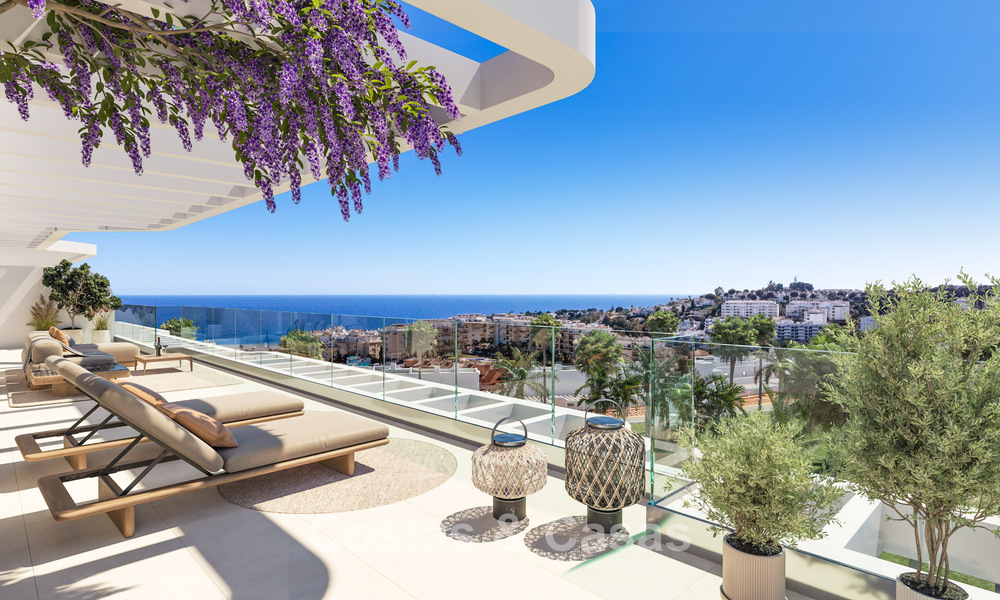 Nouveau complexe d'appartements prestigieux à vendre avec vue sur la Méditerranée à Mijas Costa 783545