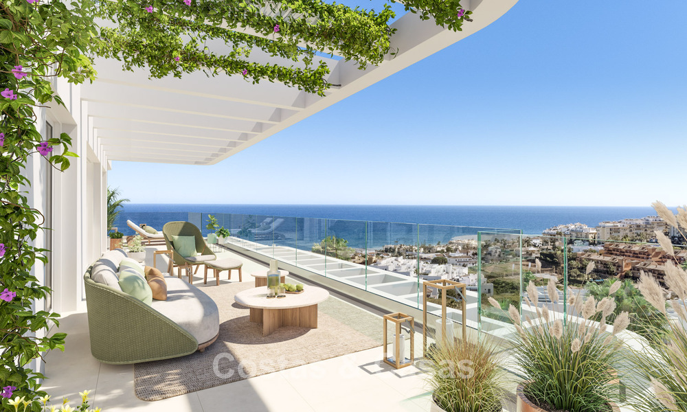 Nouveau complexe d'appartements prestigieux à vendre avec vue sur la Méditerranée à Mijas Costa 783547