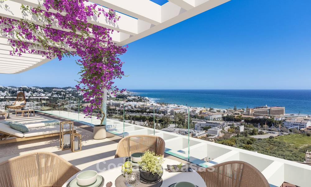 Nouveau complexe d'appartements prestigieux à vendre avec vue sur la Méditerranée à Mijas Costa 783549