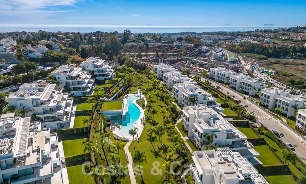 Appartement moderne de 3 chambres à coucher avec terrasses spacieuses à vendre sur le nouveau Golden Mile entre Marbella et Estepona 62501