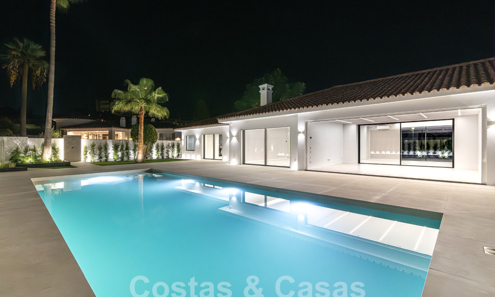 Nouvelle villa méditerranéenne moderne de plain-pied à vendre, frontline golf, proche de San Pedro - Marbella 62532