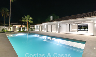 Nouvelle villa méditerranéenne moderne de plain-pied à vendre, frontline golf, proche de San Pedro - Marbella 62532 
