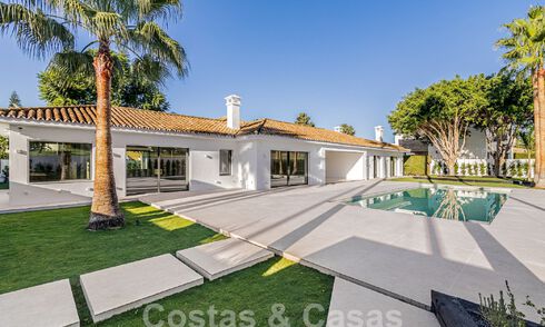 Nouvelle villa méditerranéenne moderne de plain-pied à vendre, frontline golf, proche de San Pedro - Marbella 62541