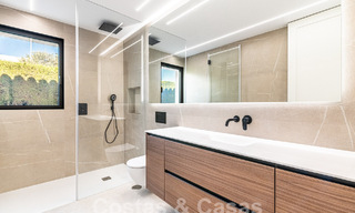 Nouvelle villa méditerranéenne moderne de plain-pied à vendre, frontline golf, proche de San Pedro - Marbella 62555 