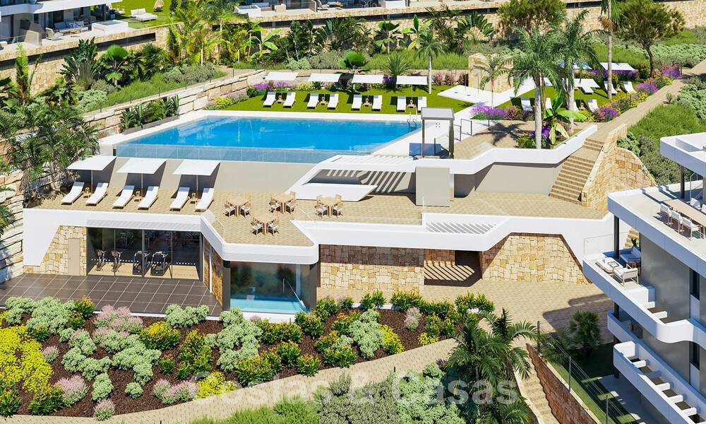 Appartements neufs et modernes à vendre avec vue sur la mer et à deux pas du terrain de golf à Mijas, Costa del Sol 62575