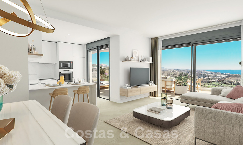Appartements neufs et modernes à vendre avec vue sur la mer et à deux pas du terrain de golf à Mijas, Costa del Sol 62579