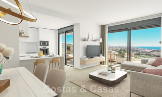 Appartements neufs et modernes à vendre avec vue sur la mer et à deux pas du terrain de golf à Mijas, Costa del Sol 62579 