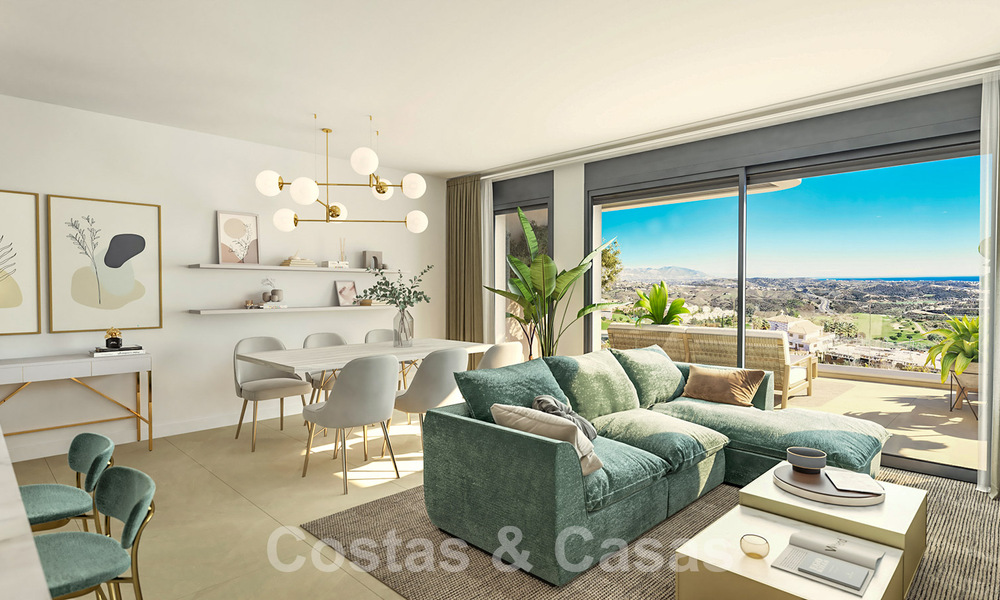 Appartements neufs et modernes à vendre avec vue sur la mer et à deux pas du terrain de golf à Mijas, Costa del Sol 62582