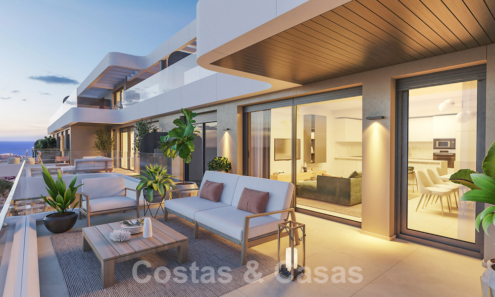 Appartements neufs et modernes à vendre avec vue sur la mer et à deux pas du terrain de golf à Mijas, Costa del Sol 62583