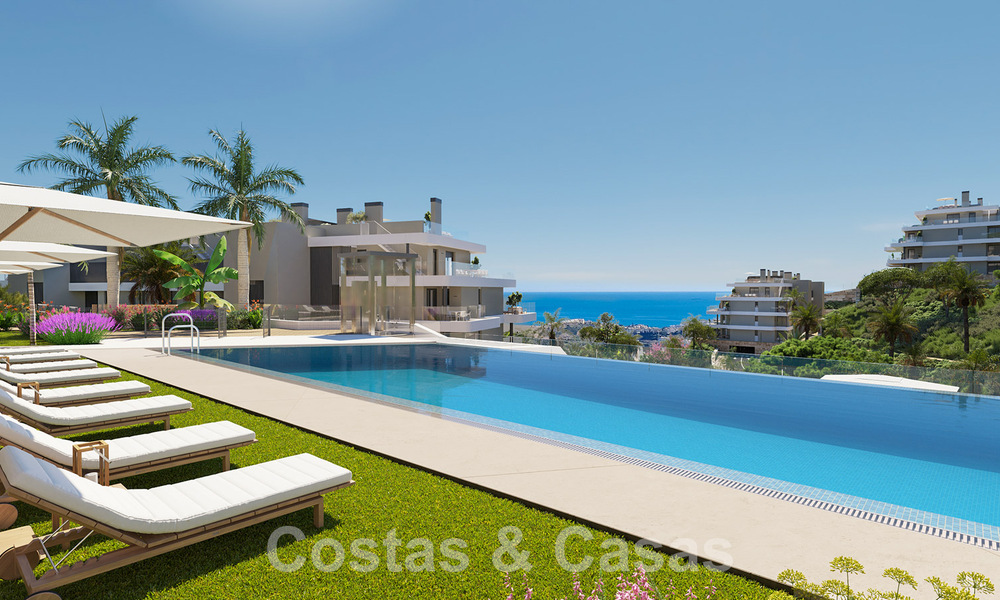 Appartements neufs et modernes à vendre avec vue sur la mer et à deux pas du terrain de golf à Mijas, Costa del Sol 62586