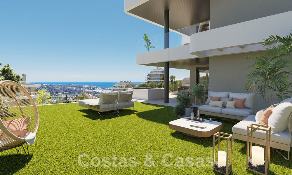 Appartements neufs et modernes à vendre avec vue sur la mer et à deux pas du terrain de golf à Mijas, Costa del Sol 62587