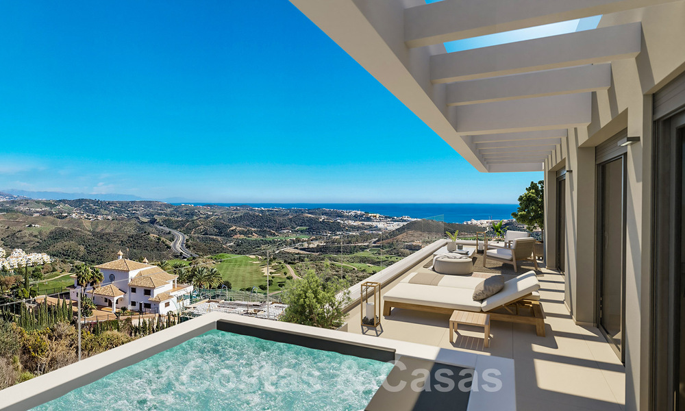Appartements neufs et modernes à vendre avec vue sur la mer et à deux pas du terrain de golf à Mijas, Costa del Sol 62589