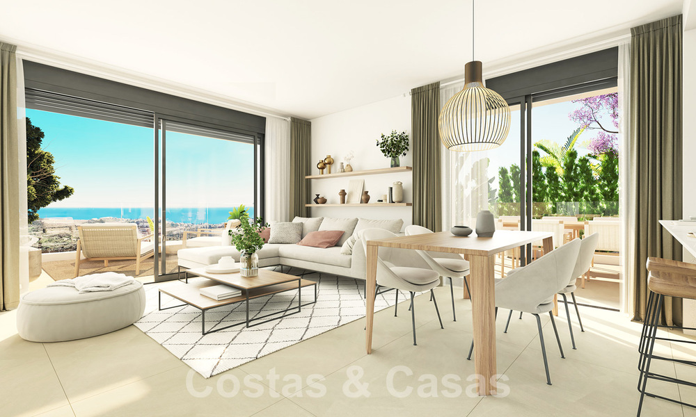 Appartements neufs et modernes à vendre avec vue sur la mer et à deux pas du terrain de golf à Mijas, Costa del Sol 62594