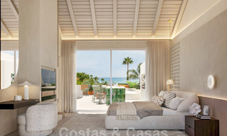 Spacieux penthouse de luxe à vendre avec 4 chambres et vue sur la mer dans un complexe balnéaire à Marbella Est 62849 