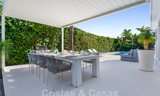 Villa de luxe moderne à vendre avec architecture méditerranéenne contemporaine située á Nueva Andalucia, Marbella 63000 