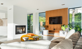 Villa de luxe moderne à vendre avec architecture méditerranéenne contemporaine située á Nueva Andalucia, Marbella 63008 