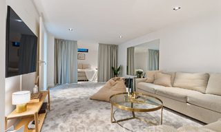 Villa de luxe moderne à vendre avec architecture méditerranéenne contemporaine située á Nueva Andalucia, Marbella 63025 