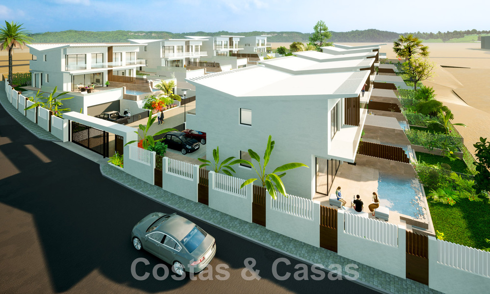 Nouvelles maisons contemporaines de luxe à vendre dans la vallée du golf de Mijas, Costa del Sol 63032