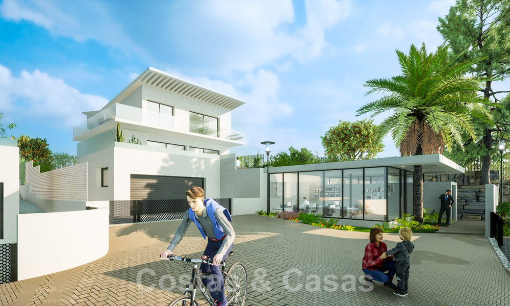 Nouvelles maisons contemporaines de luxe à vendre dans la vallée du golf de Mijas, Costa del Sol 63038