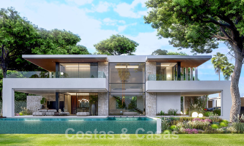 Villa de luxe supérieure en construction à vendre, en première ligne de golf dans un quartier privilégié de l'est de Marbella 62980