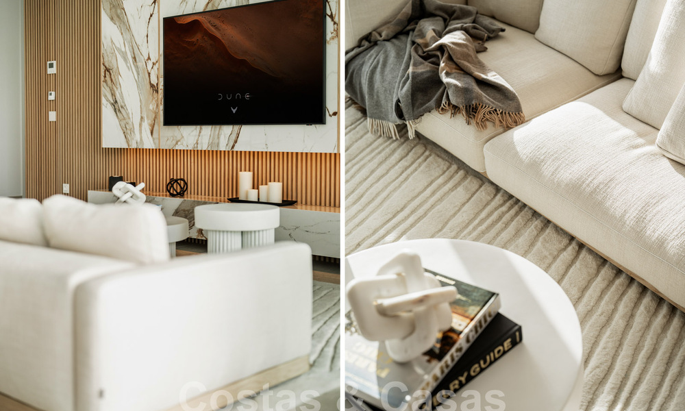 Appartement moderne de première classe à vendre, avec vue sur la mer, le golf et les montagnes à Benahavis - Marbella 63133