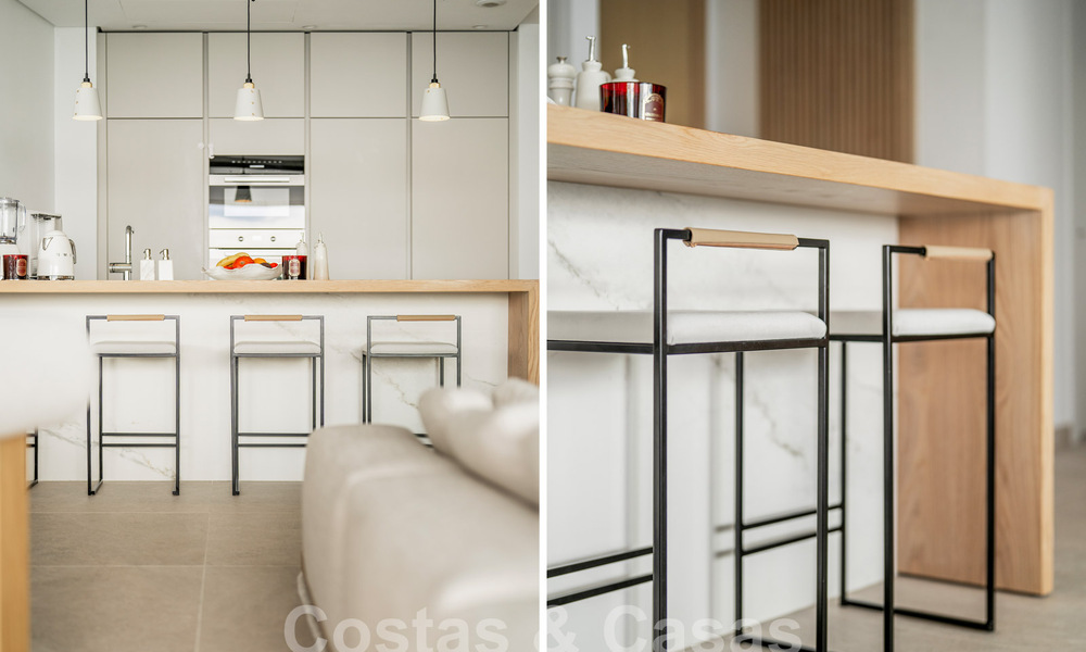 Appartement moderne de première classe à vendre, avec vue sur la mer, le golf et les montagnes à Benahavis - Marbella 63135