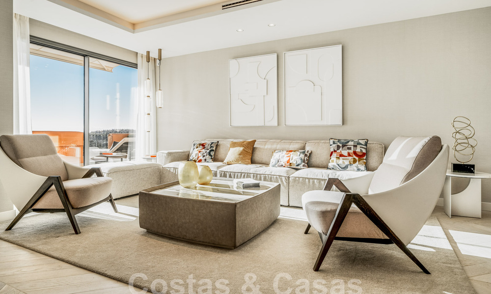 Appartement de luxe à vendre avec un intérieur moderne dans une complexe de luxe dans la vallée du golf de Nueva Andalucia, Marbella 63278