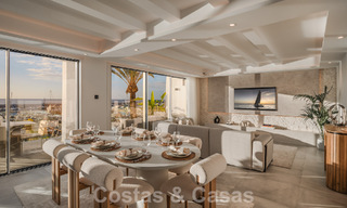 Penthouse moderne rénové à vendre, en première ligne dans la marina emblématique de Puerto Banus, Marbella 63439 