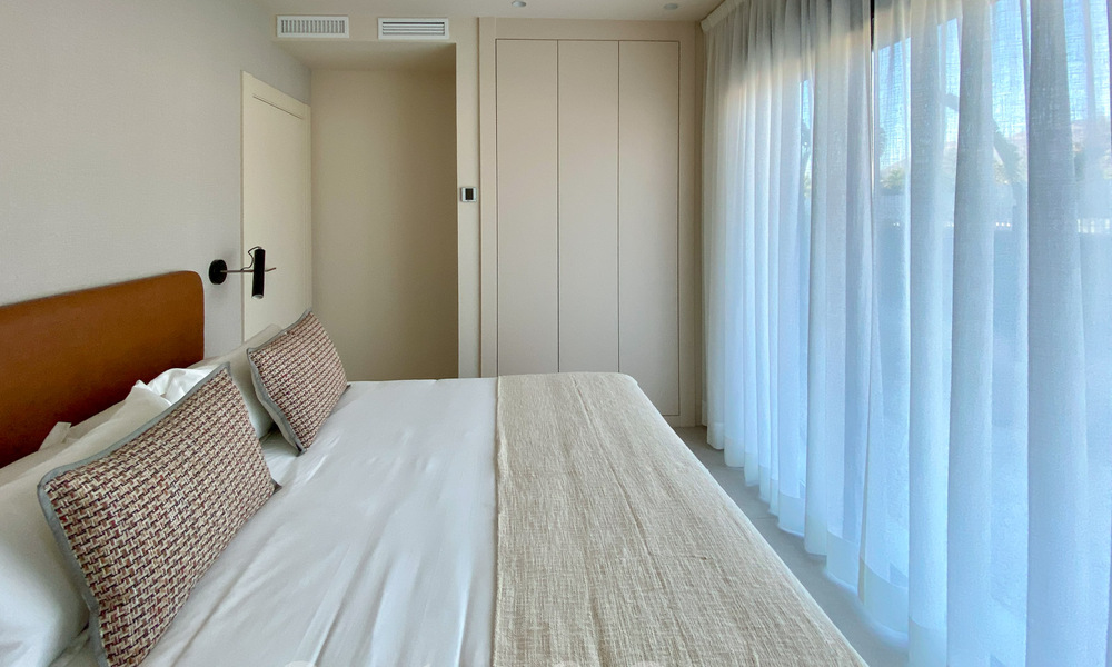 Appartement moderne avec jardin à vendre avec vue sur la mer dans un complexe balnéaire de luxe sur le nouveau Golden Mile, Marbella – Estepona 63396