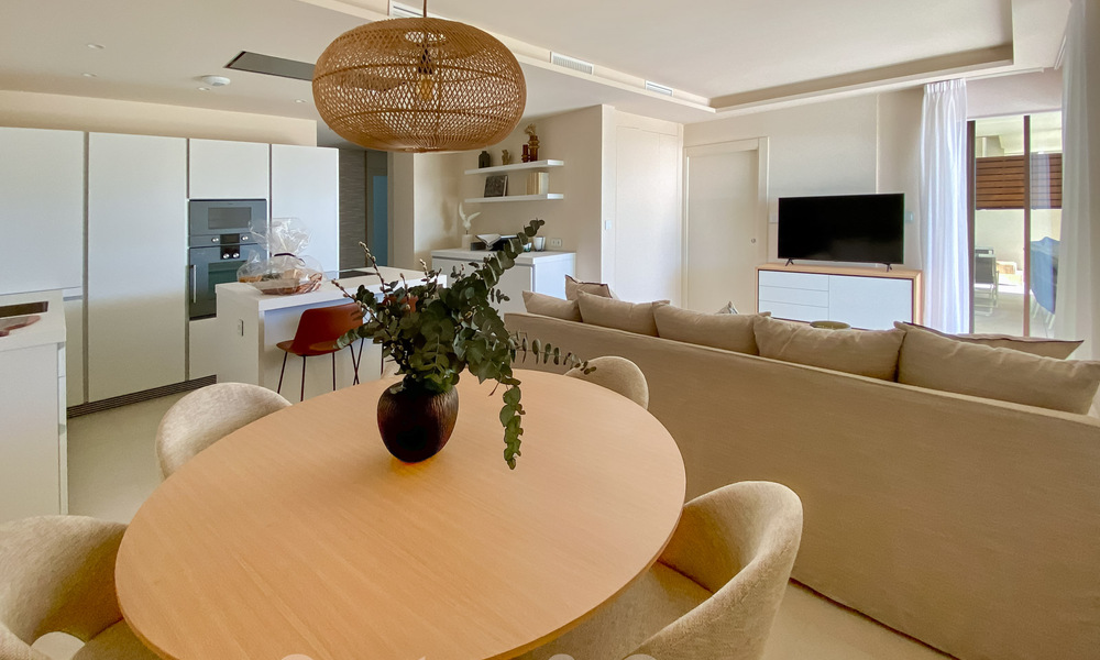 Appartement moderne avec jardin à vendre avec vue sur la mer dans un complexe balnéaire de luxe sur le nouveau Golden Mile, Marbella – Estepona 63403