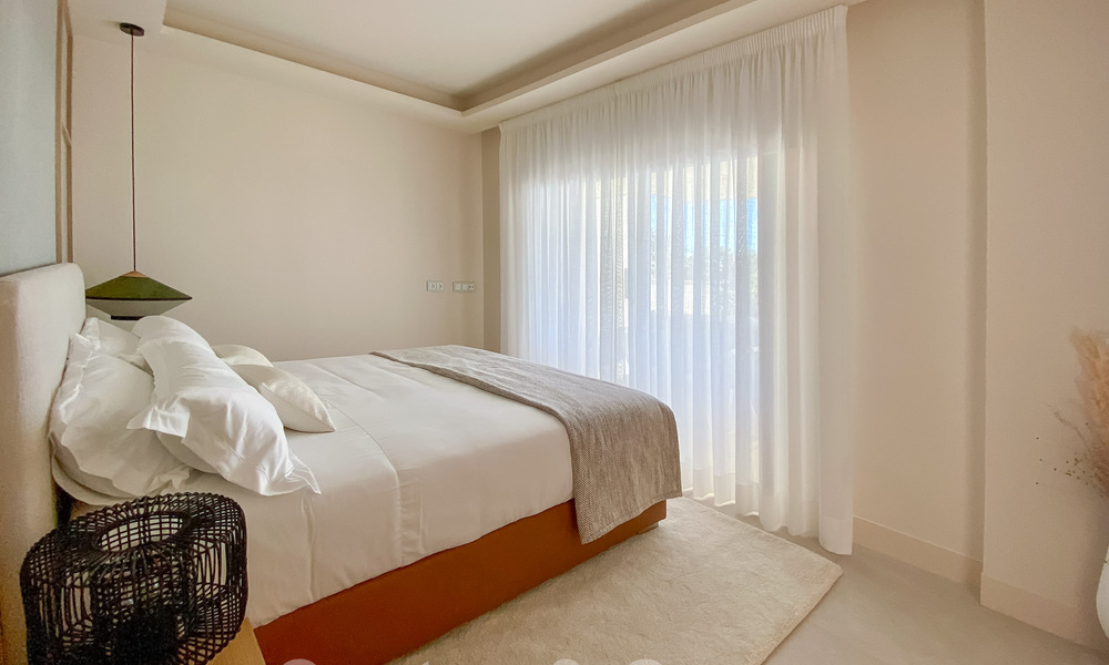 Appartement moderne avec jardin à vendre avec vue sur la mer dans un complexe balnéaire de luxe sur le nouveau Golden Mile, Marbella – Estepona 63406