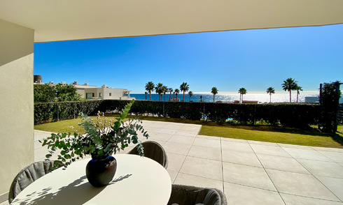 Appartement moderne avec jardin à vendre avec vue sur la mer dans un complexe balnéaire de luxe sur le nouveau Golden Mile, Marbella – Estepona 63416
