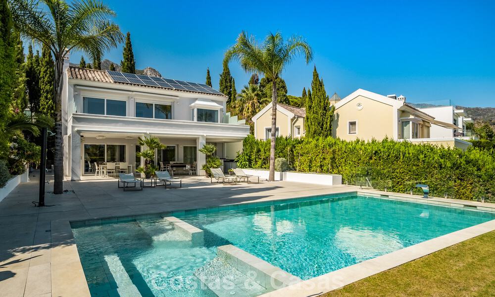Villa de luxe contemporaine rénovée à vendre avec vue sur la mer à Sierra Blanca sur le Golden Mile de Marbella 63520