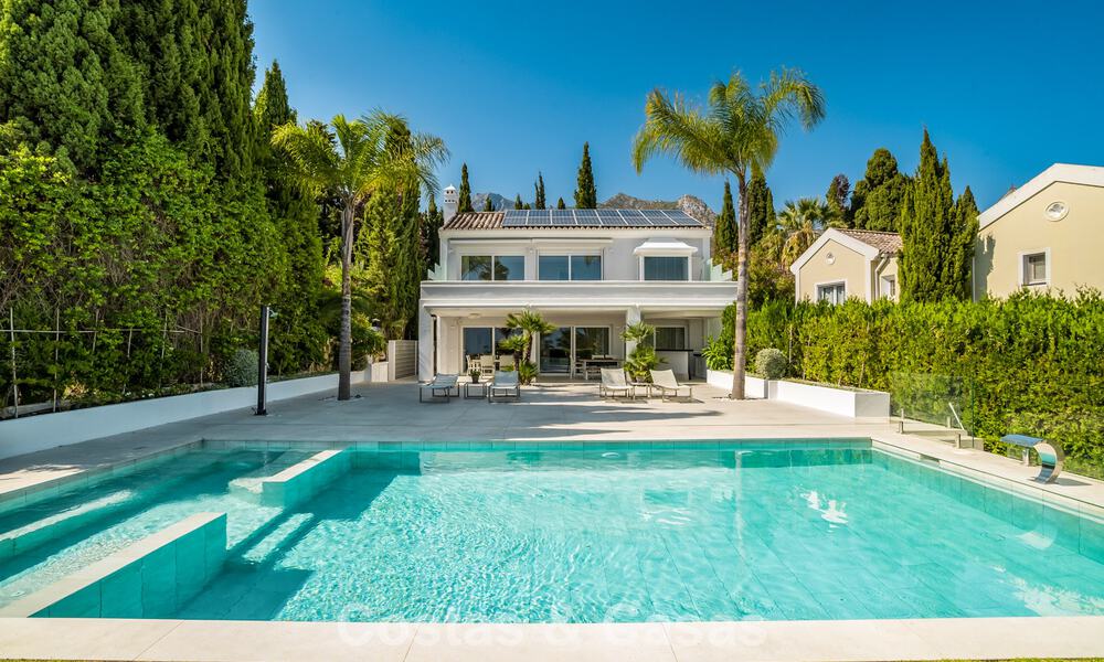 Villa de luxe contemporaine rénovée à vendre avec vue sur la mer à Sierra Blanca sur le Golden Mile de Marbella 63521