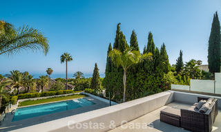 Villa de luxe contemporaine rénovée à vendre avec vue sur la mer à Sierra Blanca sur le Golden Mile de Marbella 63540 