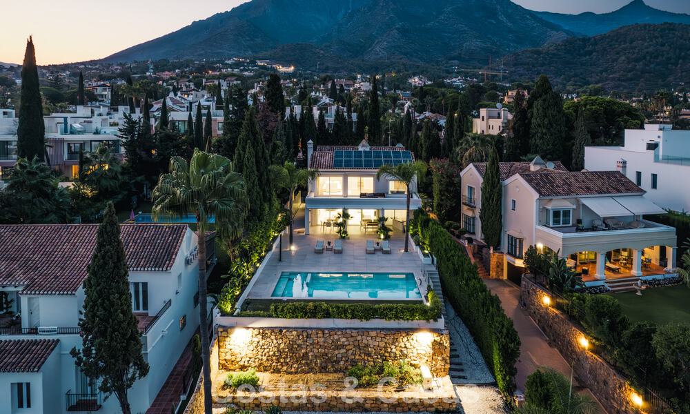 Villa de luxe contemporaine rénovée à vendre avec vue sur la mer à Sierra Blanca sur le Golden Mile de Marbella 63555