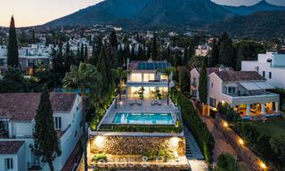 Villa de luxe contemporaine rénovée à vendre avec vue sur la mer à Sierra Blanca sur le Golden Mile de Marbella 63555 