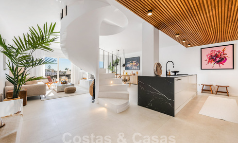 Luxueux penthouse avec vue sur la mer à vendre au cœur de la vallée du golf de Nueva Andalucia, Marbella 63467