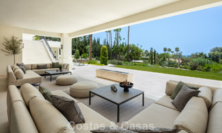Spacieuse villa de luxe à vendre avec vue sur la mer et commodités 5 étoiles sur le Golden Mile de Marbella 63680 