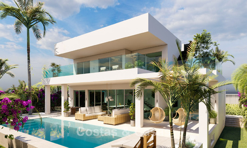 Villa neuve moderne à vendre à quelques pas de la plage et de toutes les commodités à San Pedro, Marbella 63566