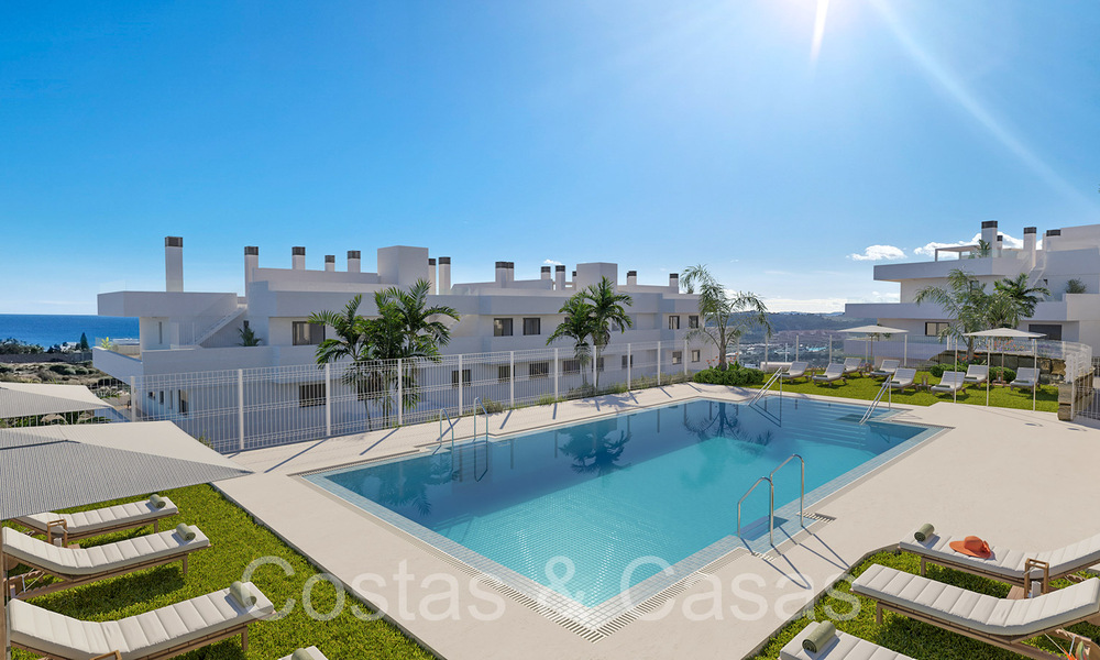 Appartements neufs et contemporains avec vue panoramique sur la mer à vendre dans un complexe résidentiel fermé près du centre d'Estepona 63798