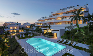 Appartements neufs et contemporains avec vue panoramique sur la mer à vendre dans un complexe résidentiel fermé près du centre d'Estepona 63801 