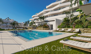 Appartements neufs et contemporains avec vue panoramique sur la mer à vendre dans un complexe résidentiel fermé près du centre d'Estepona 63802 