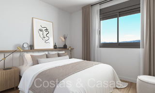 Appartements neufs et contemporains avec vue panoramique sur la mer à vendre dans un complexe résidentiel fermé près du centre d'Estepona 63806 