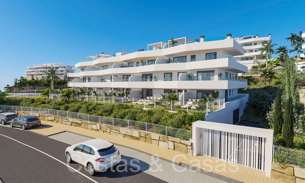 Appartements neufs et contemporains avec vue panoramique sur la mer à vendre dans un complexe résidentiel fermé près du centre d'Estepona 63808