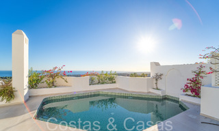 Penthouse exclusif avec piscine privée et vue panoramique sur la mer à vendre dans un complexe méditerranéen sur le Golden Mile de Marbella 63946 
