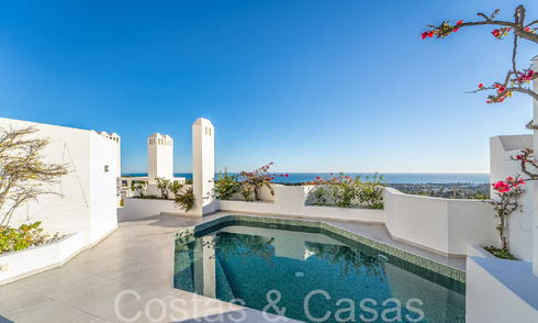 Penthouse exclusif avec piscine privée et vue panoramique sur la mer à vendre dans un complexe méditerranéen sur le Golden Mile de Marbella 63947