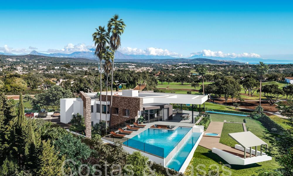 Villa design sophistiquée à vendre au bord d'un terrain de golf dans un complexe prestigieux à Sotogrande - San Roque, Costa del Sol 63997